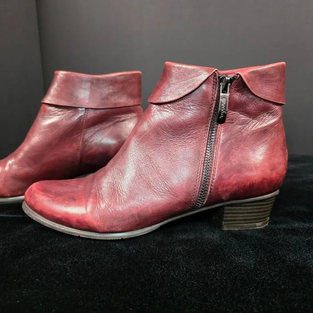 Regarde Le Ciel - Stefany 03 Sangria Zip Pant Boot 38 (US 7.5) - Picture 5 of 12